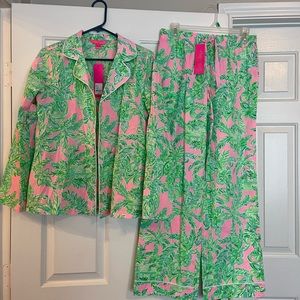 NWT Lilly Pulitzer Woven Pajamas